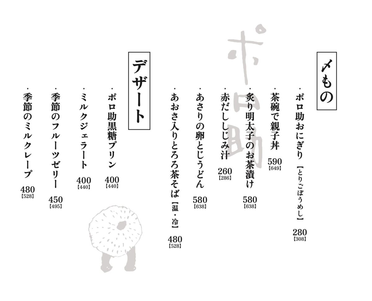 メニュー